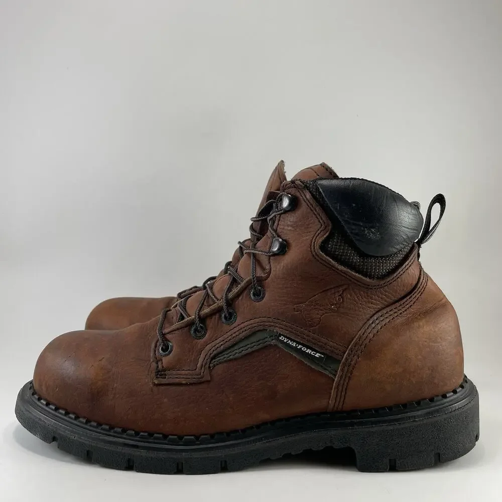 Red Wing 2226 Mens Size 10 D Brown Leather Lace Up Work Safety Steel Toe Boots